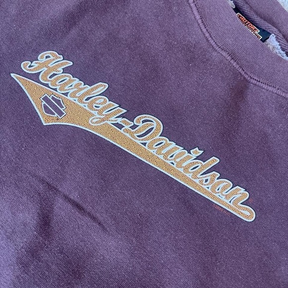 Harley-Davidson Women's Crew Neck Pullover Sweatshirt Biker Graphic - Picture 2 of 8